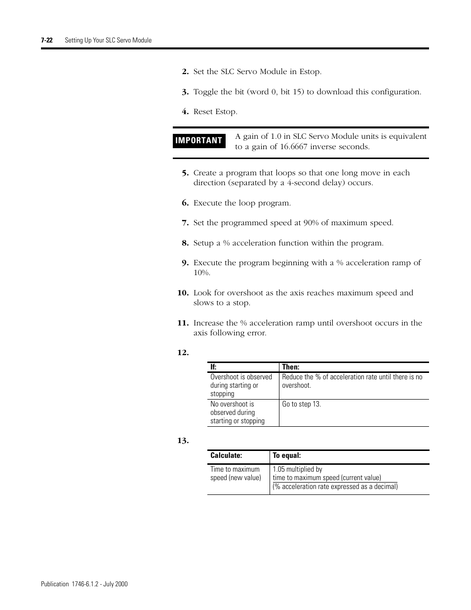 Rockwell Automation 1746-HSRV SLC Servo Control Module User Manual User Manual | Page 101 / 224