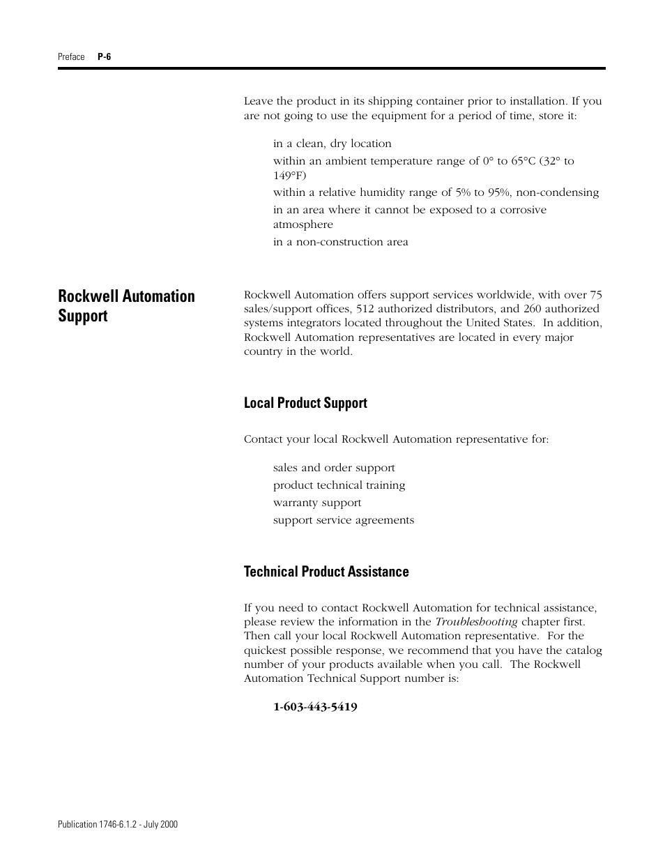Rockwell automation support, Local product support, Technical product assistance | Rockwell Automation 1746-HSRV SLC Servo Control Module User Manual User Manual | Page 17 / 224