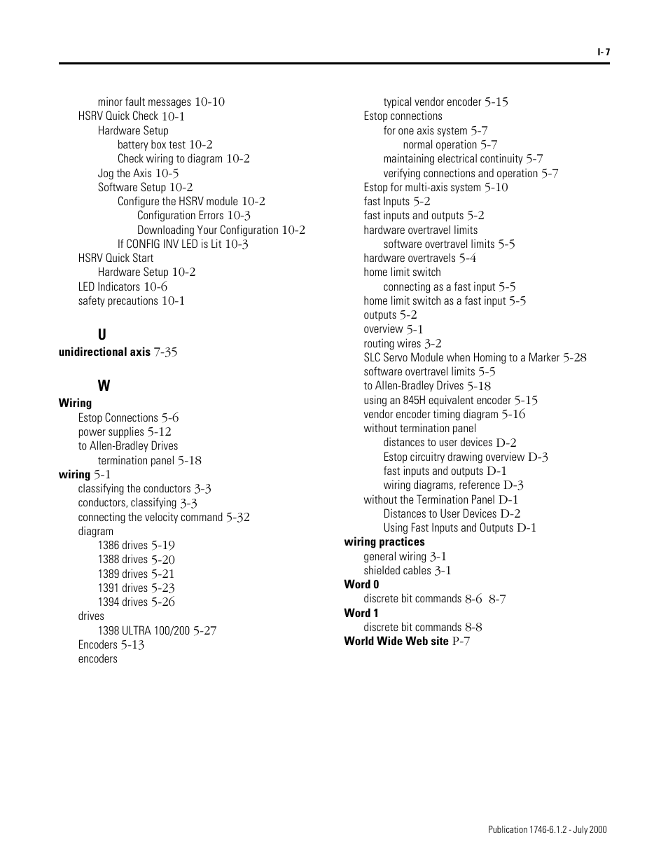 Rockwell Automation 1746-HSRV SLC Servo Control Module User Manual User Manual | Page 222 / 224