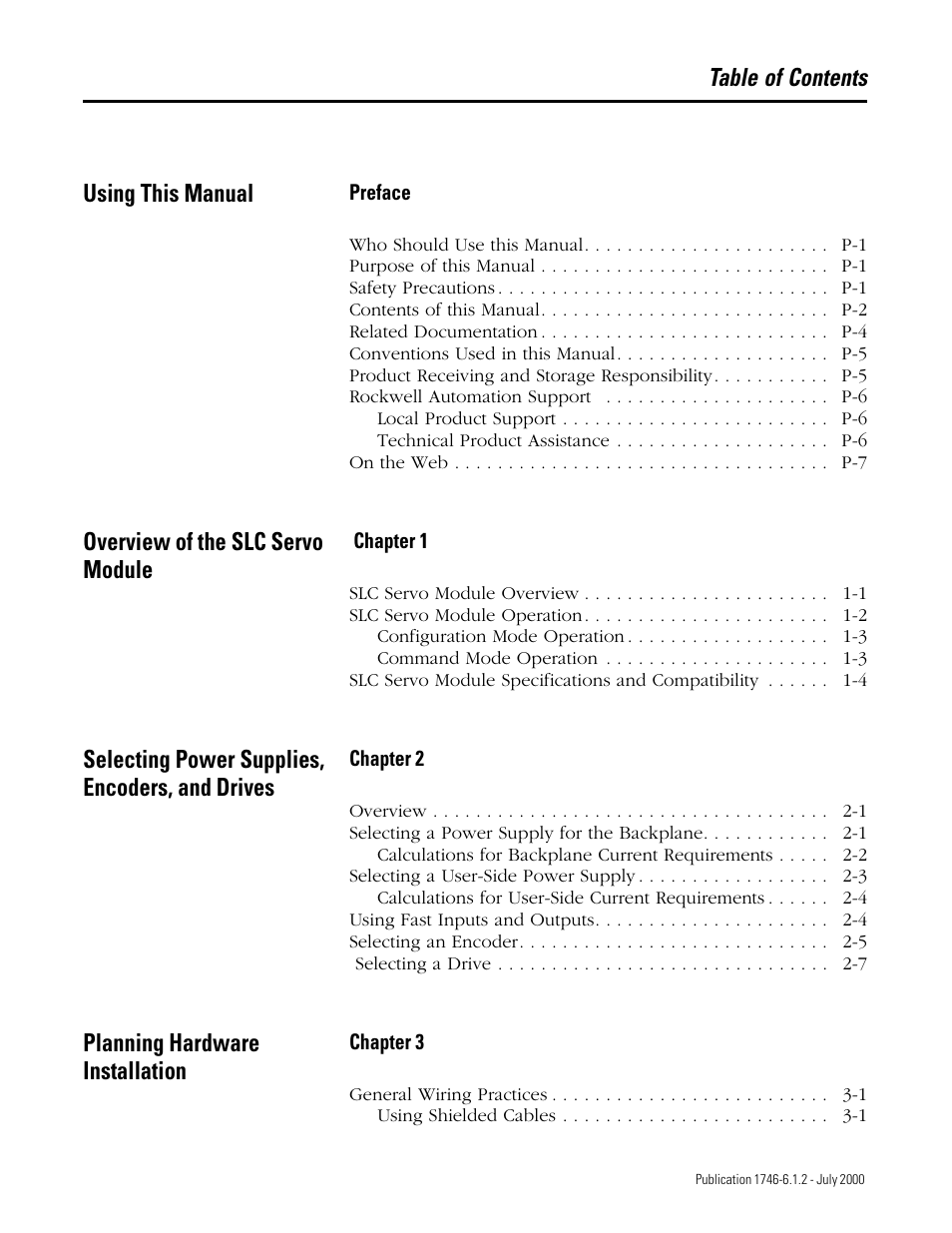 Rockwell Automation 1746-HSRV SLC Servo Control Module User Manual User Manual | Page 4 / 224