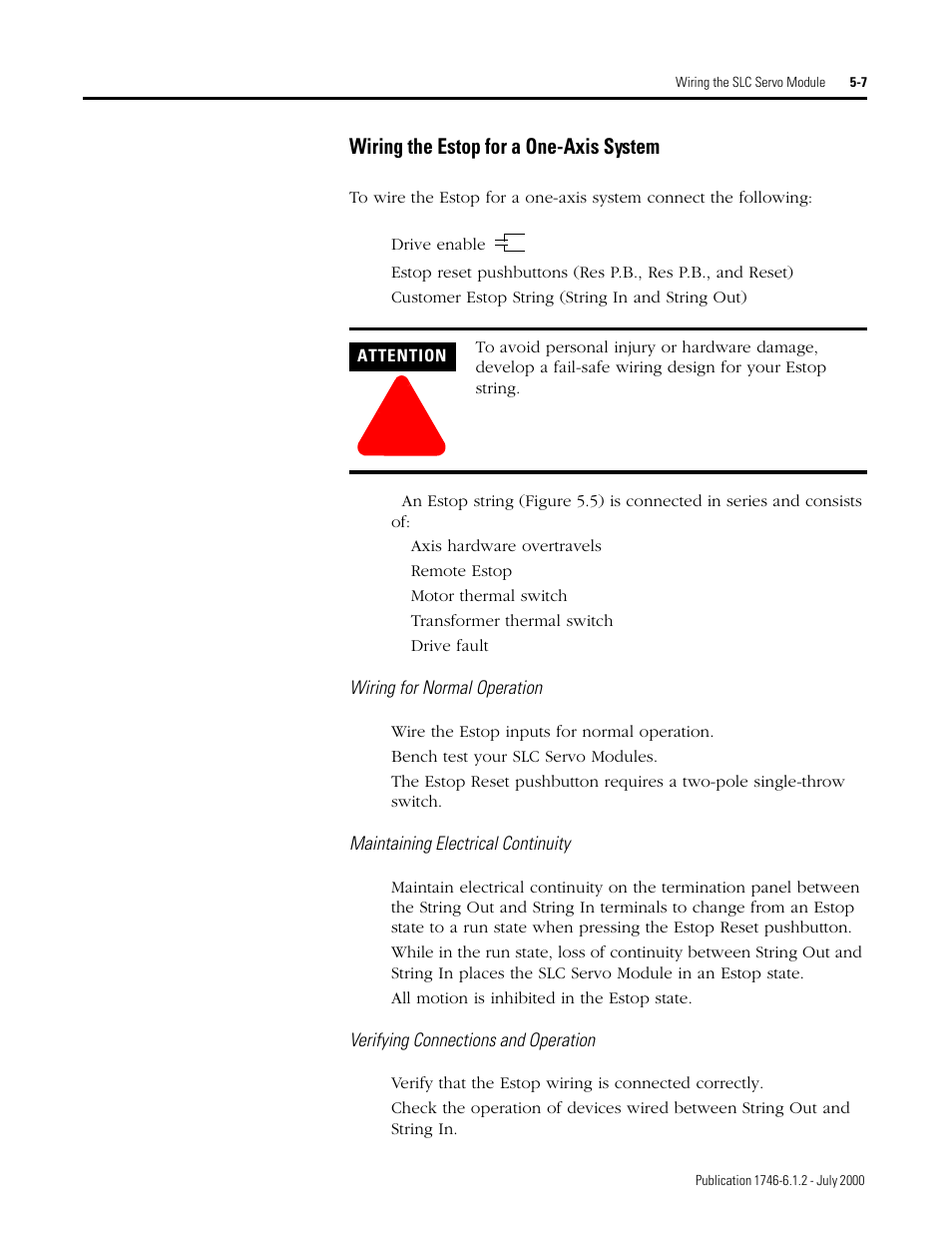 Rockwell Automation 1746-HSRV SLC Servo Control Module User Manual User Manual | Page 50 / 224