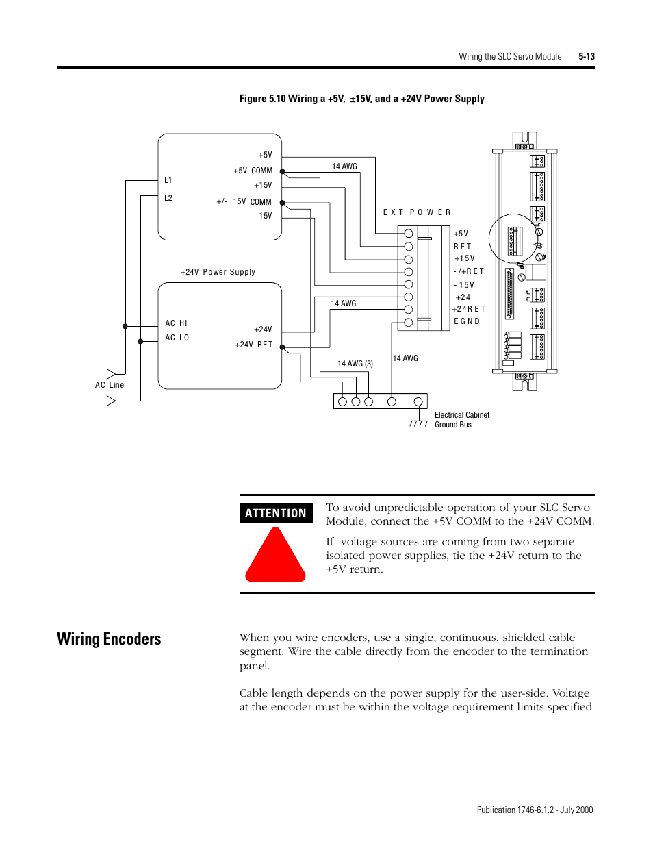 Wiring encoders | Rockwell Automation 1746-HSRV SLC Servo Control Module User Manual User Manual | Page 56 / 224