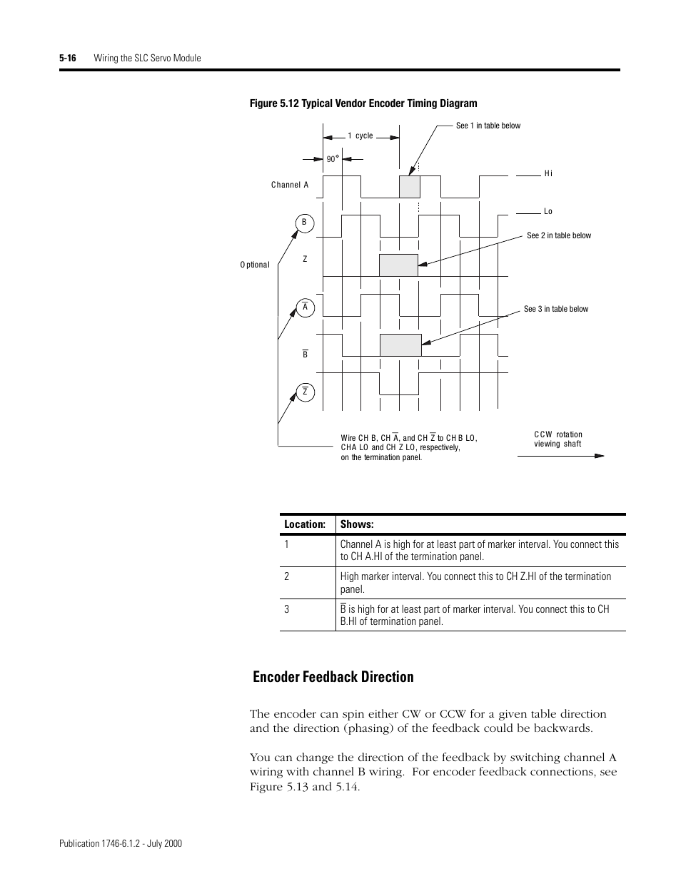 Encoder feedback direction | Rockwell Automation 1746-HSRV SLC Servo Control Module User Manual User Manual | Page 59 / 224