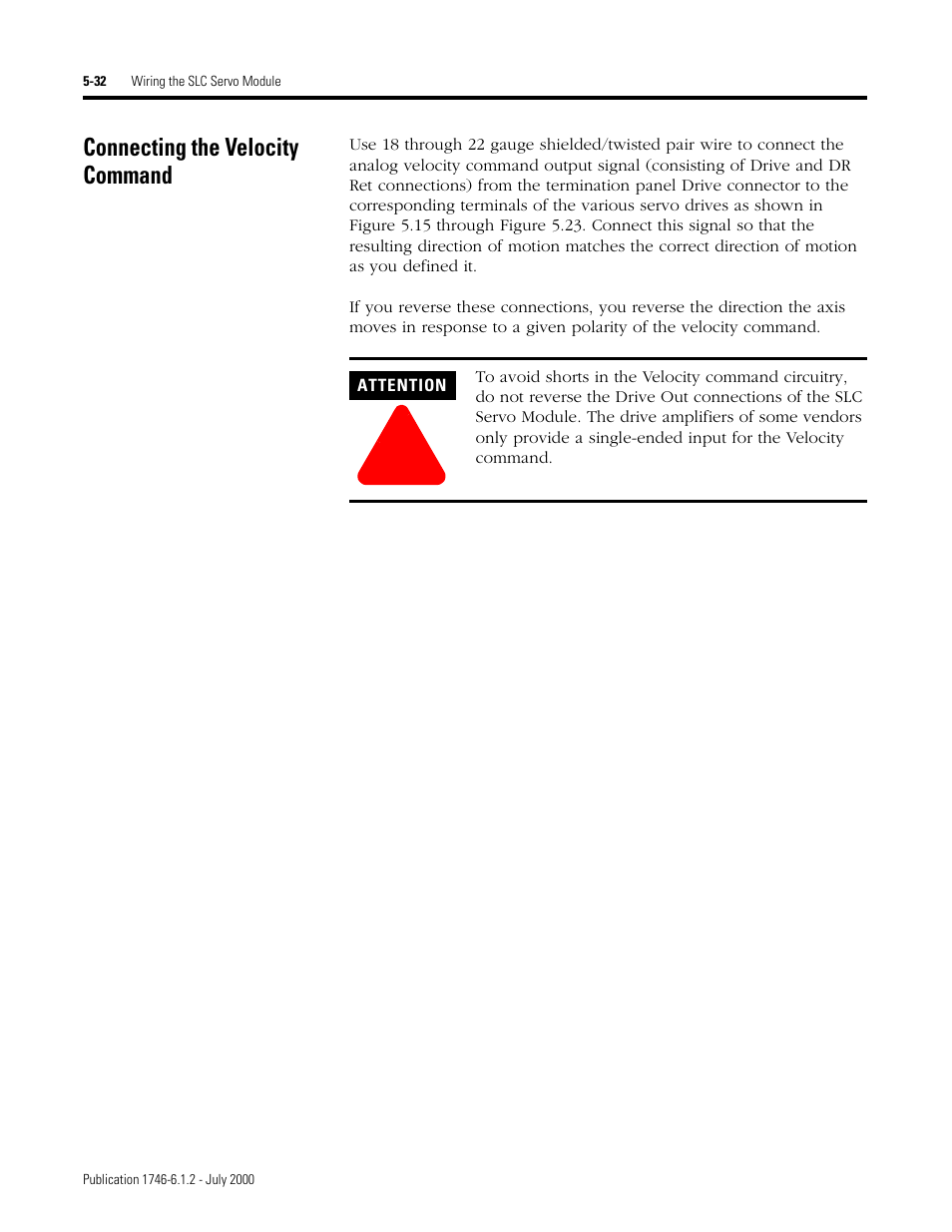 Rockwell Automation 1746-HSRV SLC Servo Control Module User Manual User Manual | Page 75 / 224