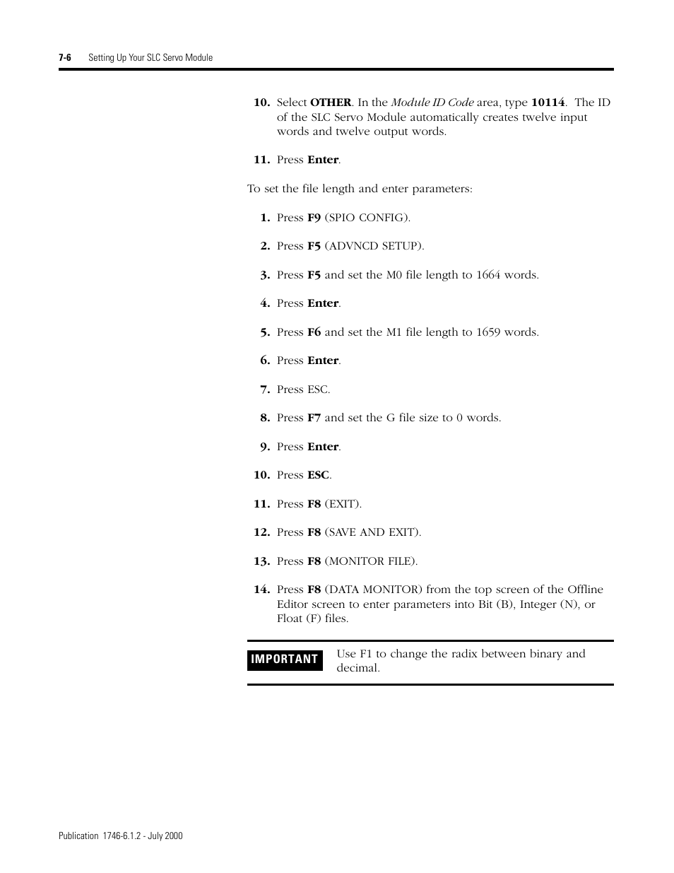 Rockwell Automation 1746-HSRV SLC Servo Control Module User Manual User Manual | Page 85 / 224