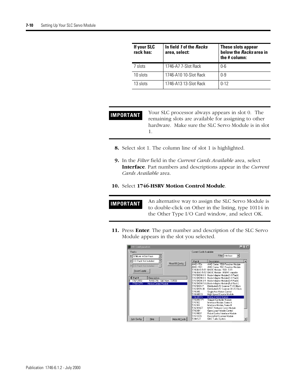 Rockwell Automation 1746-HSRV SLC Servo Control Module User Manual User Manual | Page 89 / 224