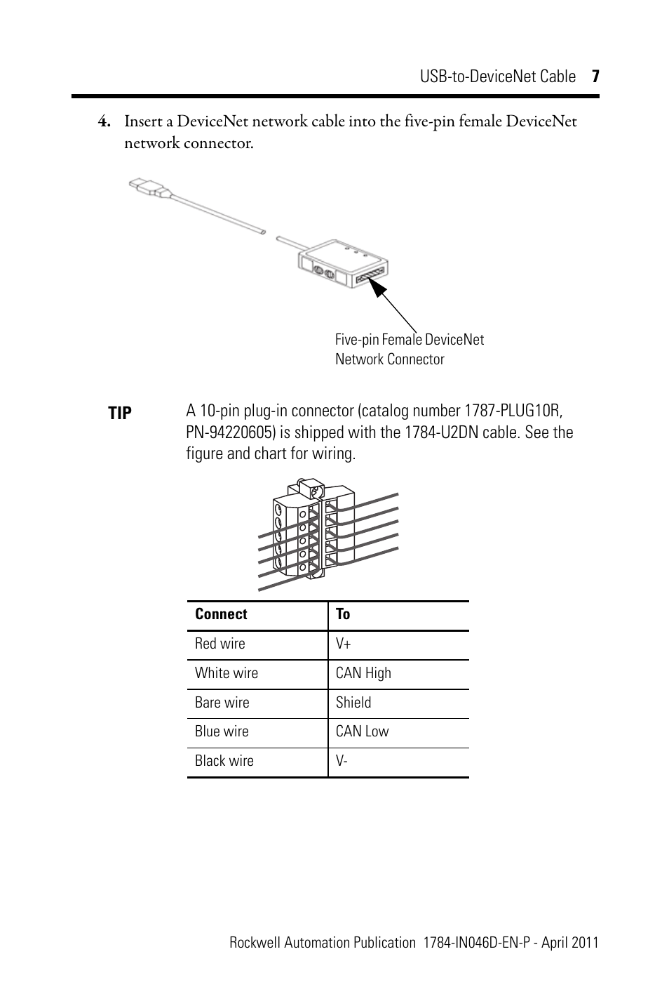 Rockwell Automation 1784-U2DN USB-to-DeviceNet Cable  User Manual | Page 7 / 16