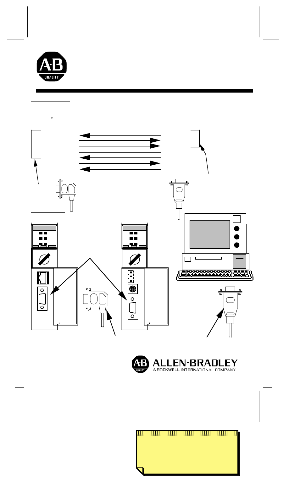 Rockwell Automation 1747-CP3 Installation Instructions Programmer Cable for SLC 5/03 and 5/04 Modular Program User Manual | 1 page