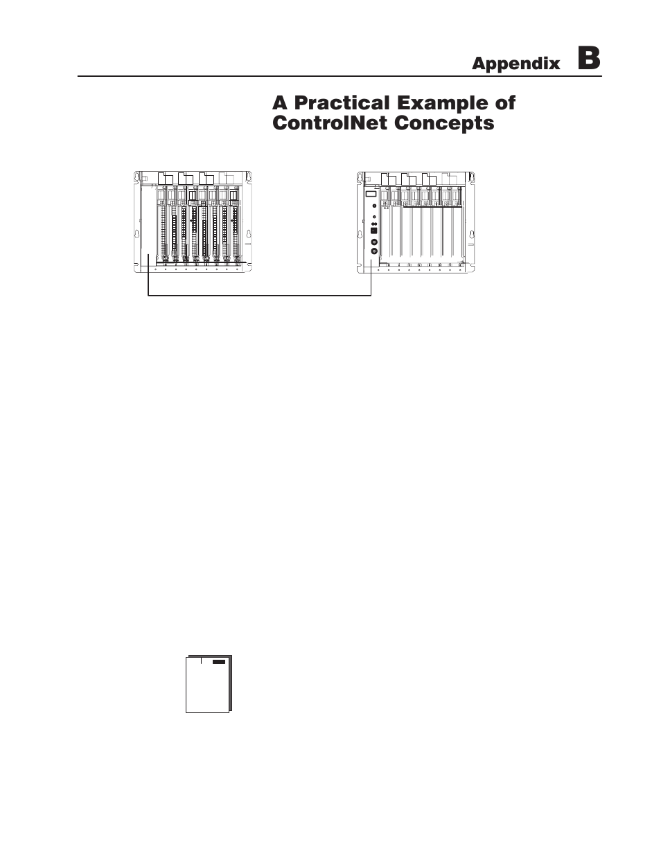 Overview of example, A practical example of controlnet concepts, Appendix | Rockwell Automation 1771ACN/B_1771ACNR/B,D17716.5.123 U.MNL CONTROLNET ADAPTER User Manual | Page 49 / 58