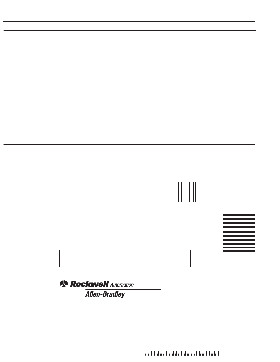 Business reply mail | Rockwell Automation 1771ACN/B_1771ACNR/B,D17716.5.123 U.MNL CONTROLNET ADAPTER User Manual | Page 56 / 58