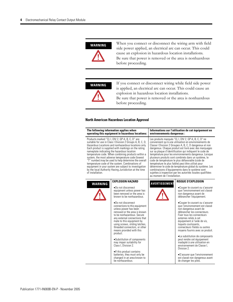 Rockwell Automation 1771-OW16/B Electro Mechanical Relay Contact Output Module User Manual | Page 4 / 16