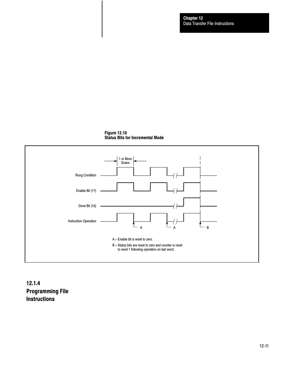 12ć11, 4 programming file instructions | Rockwell Automation 1772-LP3 PLC - 2/30 Programmable Controller Programming and Operations Manual User Manual | Page 226 / 346