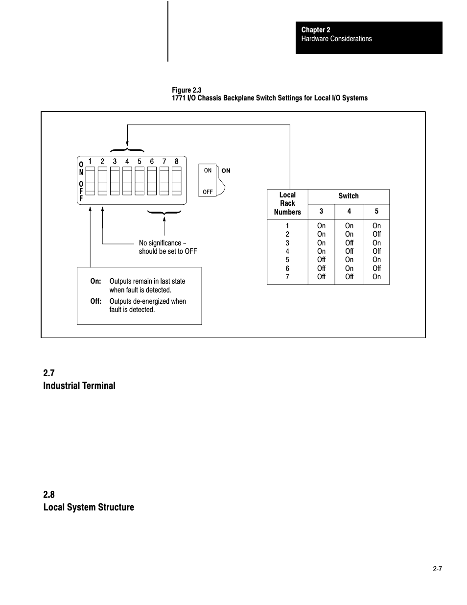 7 industrial terminal 2.8 local system structure | Rockwell Automation 1772-LP3 PLC - 2/30 Programmable Controller Programming and Operations Manual User Manual | Page 23 / 346