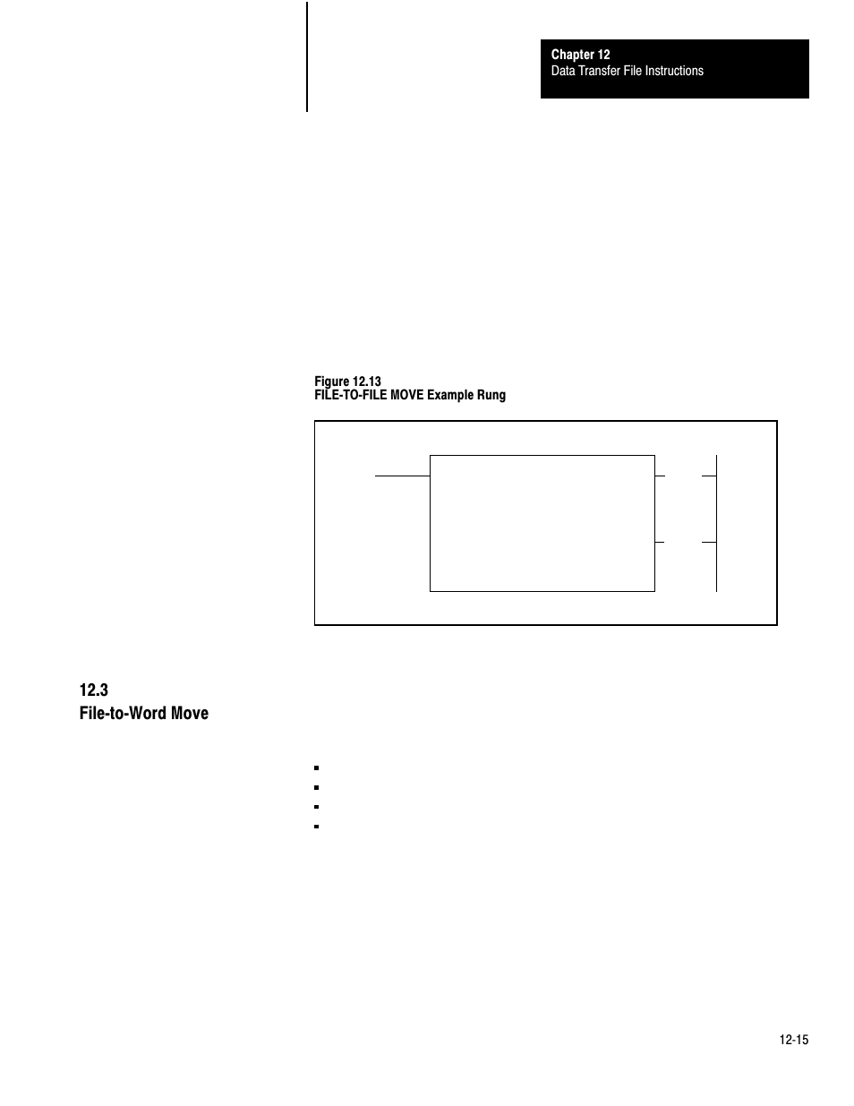 12ć15, 3 filećtoćword move | Rockwell Automation 1772-LP3 PLC - 2/30 Programmable Controller Programming and Operations Manual User Manual | Page 230 / 346