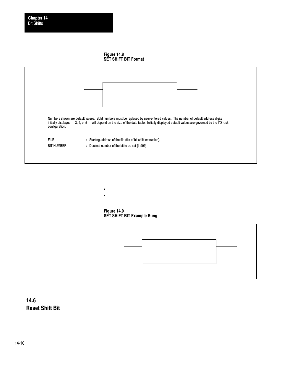 14ć10, 6 reset shift bit | Rockwell Automation 1772-LP3 PLC - 2/30 Programmable Controller Programming and Operations Manual User Manual | Page 262 / 346