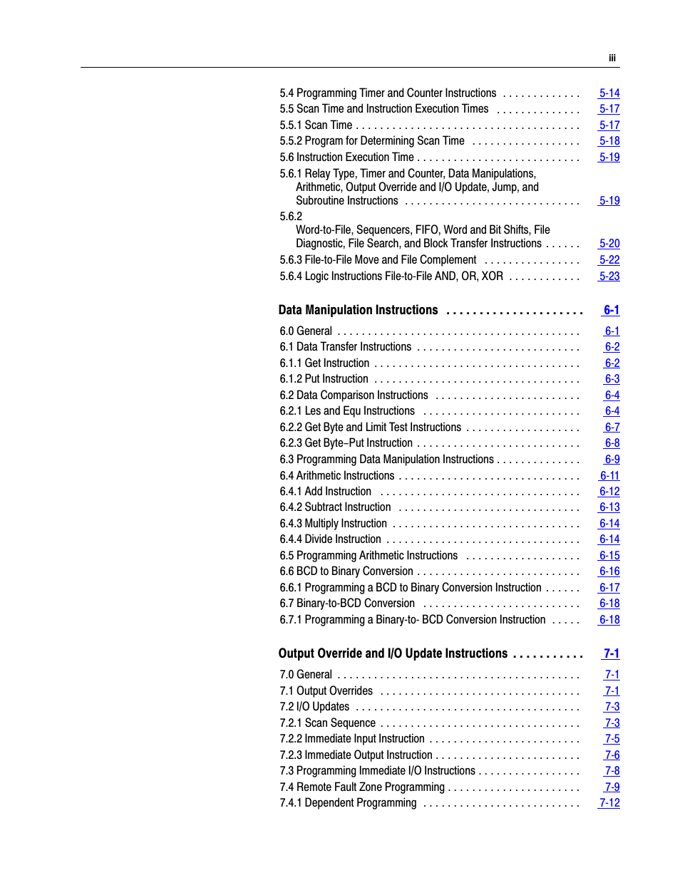 Rockwell Automation 1772-LP3 PLC - 2/30 Programmable Controller Programming and Operations Manual User Manual | Page 5 / 346