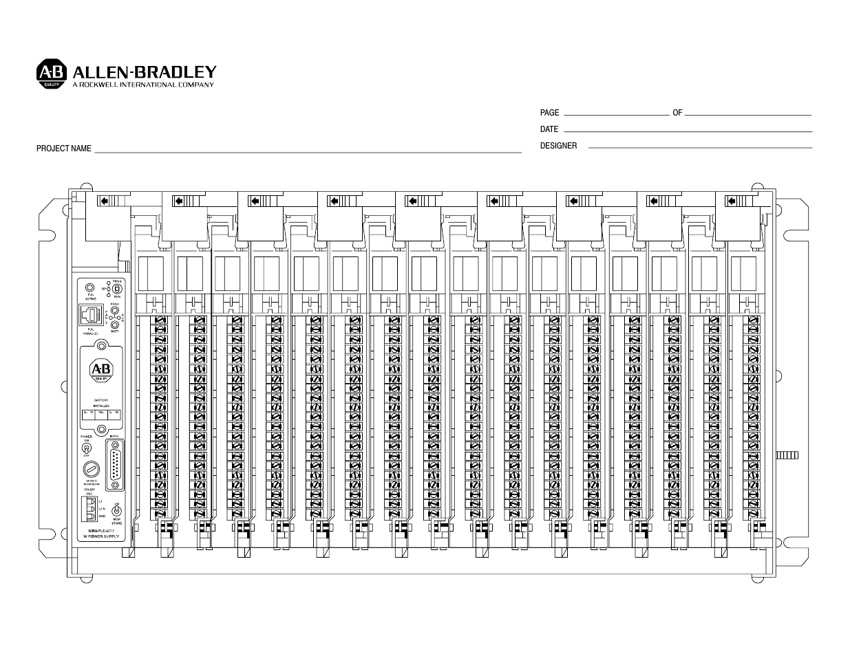 Connection diagram addressing worksheet | Rockwell Automation 1772-LP3 PLC - 2/30 Programmable Controller Programming and Operations Manual User Manual | Page 59 / 346