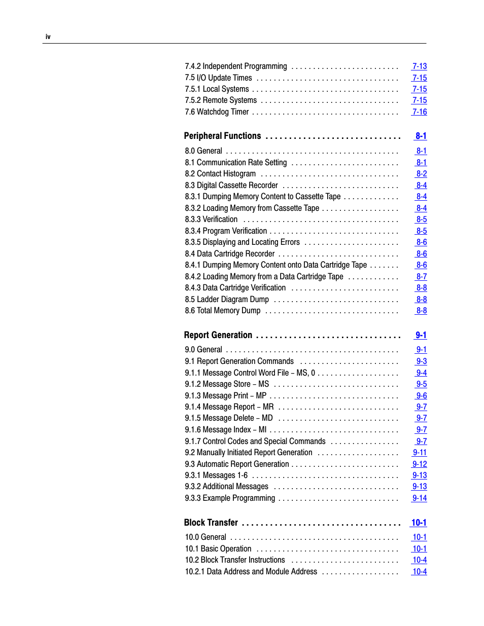 Rockwell Automation 1772-LP3 PLC - 2/30 Programmable Controller Programming and Operations Manual User Manual | Page 6 / 346