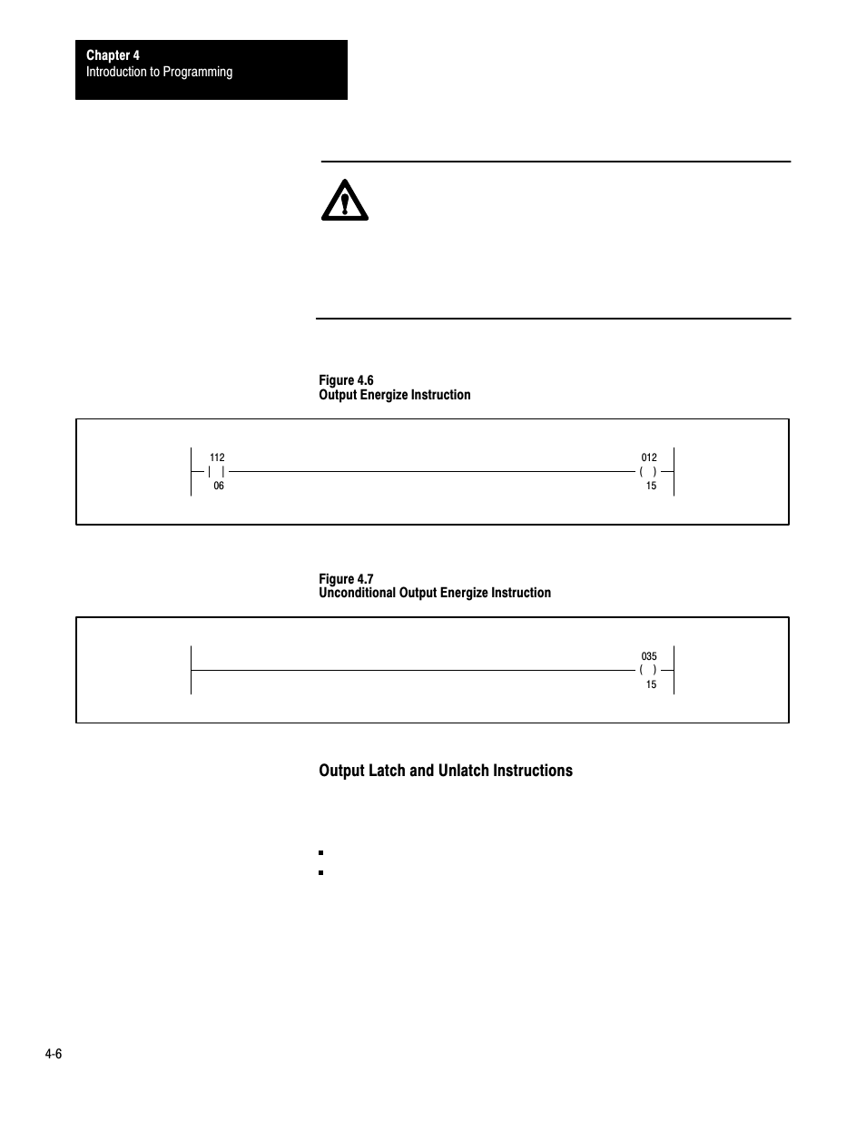 Output latch and unlatch instructions | Rockwell Automation 1772-LP3 PLC - 2/30 Programmable Controller Programming and Operations Manual User Manual | Page 70 / 346