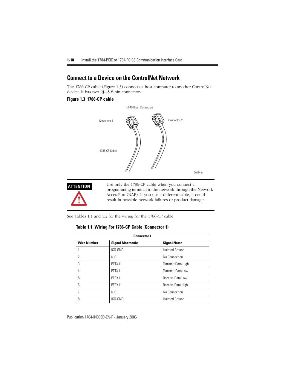 Connect to a device on the controlnet network, Connect to a device on the controlnet network -10 | Rockwell Automation 1784-PCIC ControlNet PCI Communication Interface Card Installation Instructions User Manual | Page 14 / 58