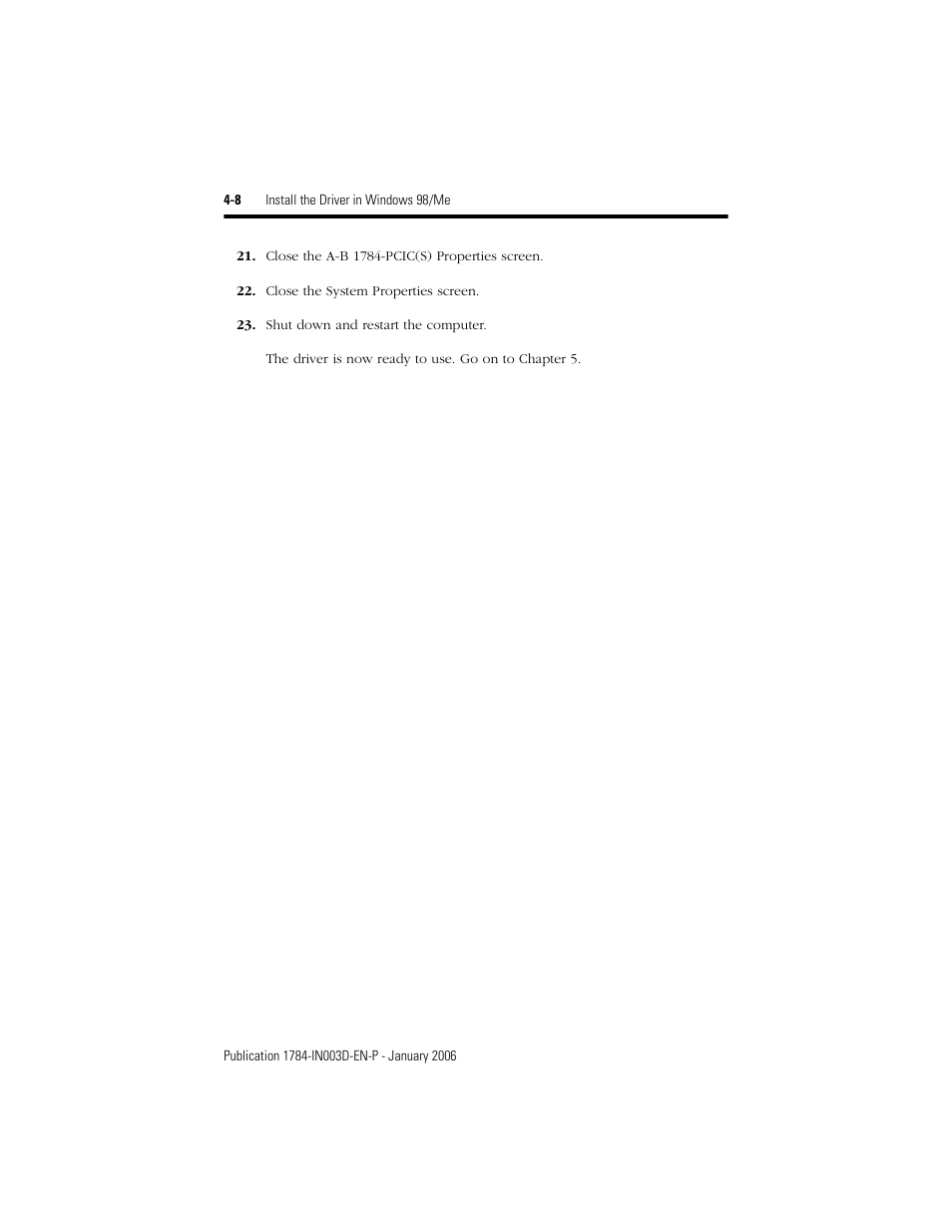 Rockwell Automation 1784-PCIC ControlNet PCI Communication Interface Card Installation Instructions User Manual | Page 38 / 58