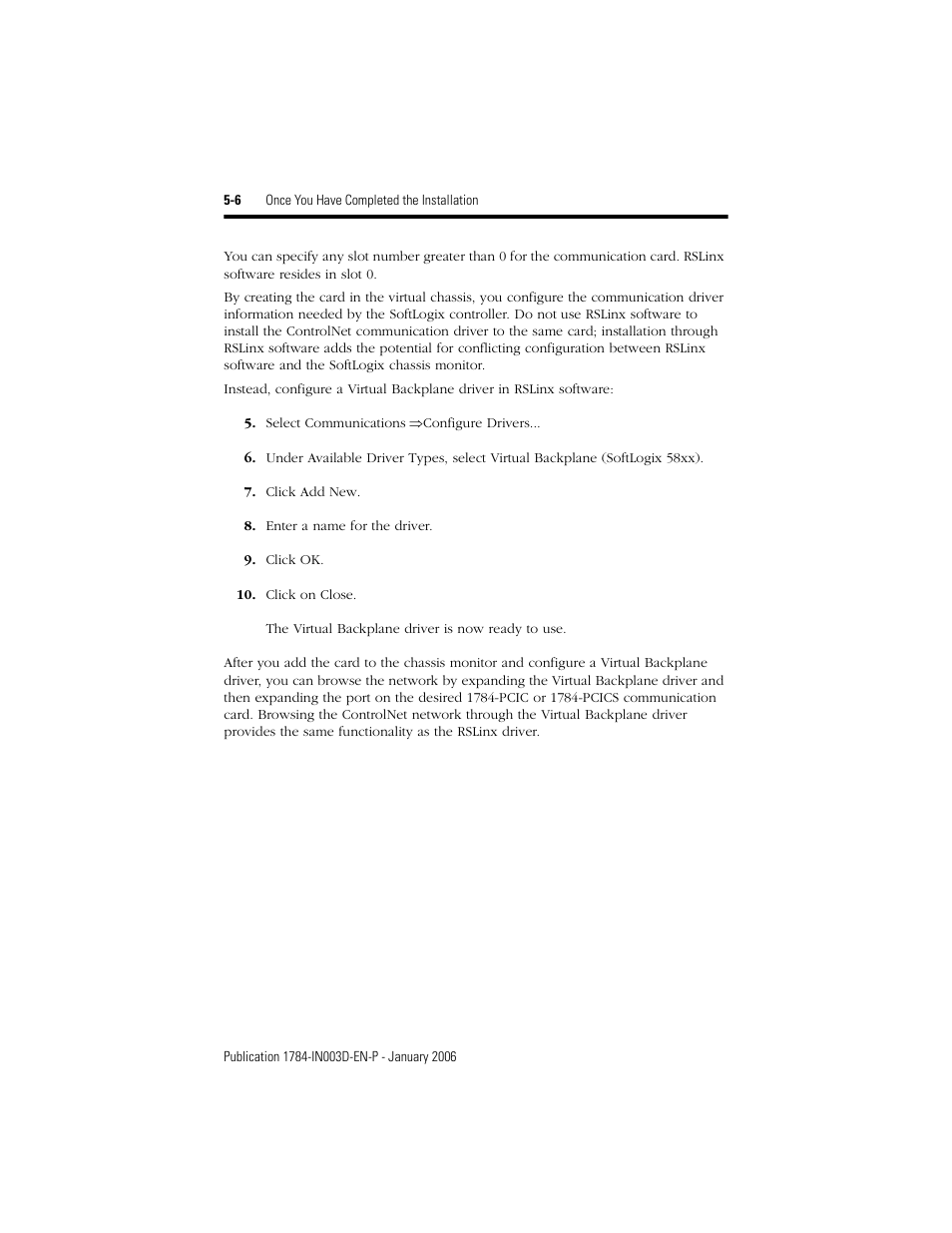 Rockwell Automation 1784-PCIC ControlNet PCI Communication Interface Card Installation Instructions User Manual | Page 44 / 58