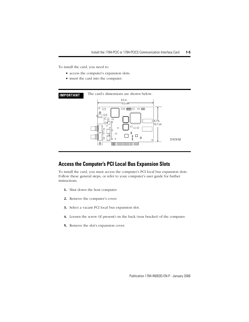 Rockwell Automation 1784-PCIC ControlNet PCI Communication Interface Card Installation Instructions User Manual | Page 9 / 58