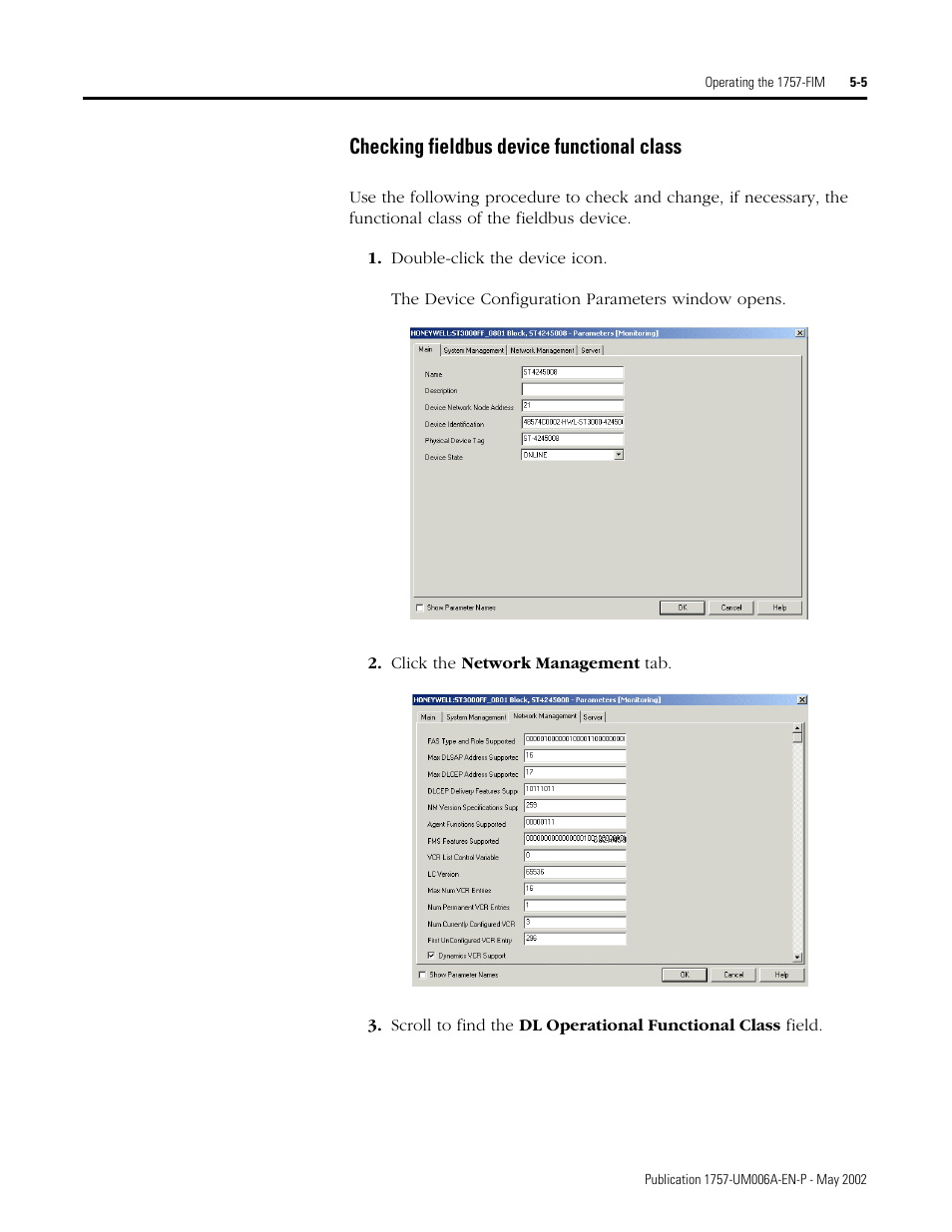 Checking fieldbus device functional class | Rockwell Automation PLC-5 Fieldbus Solutions for Integrated Architecture User Manual User Manual | Page 151 / 309