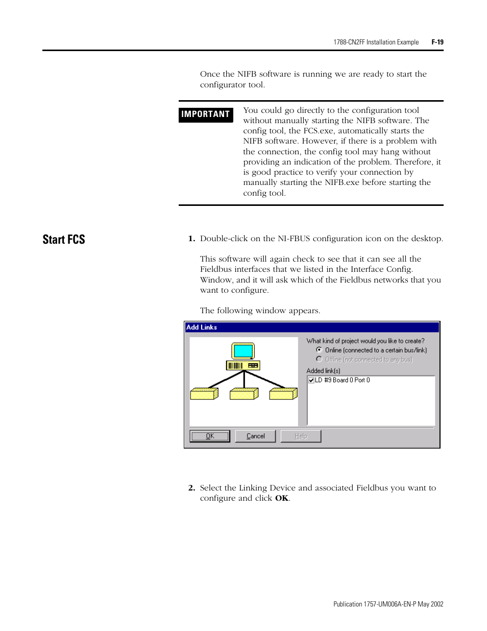 Start fcs | Rockwell Automation PLC-5 Fieldbus Solutions for Integrated Architecture User Manual User Manual | Page 267 / 309