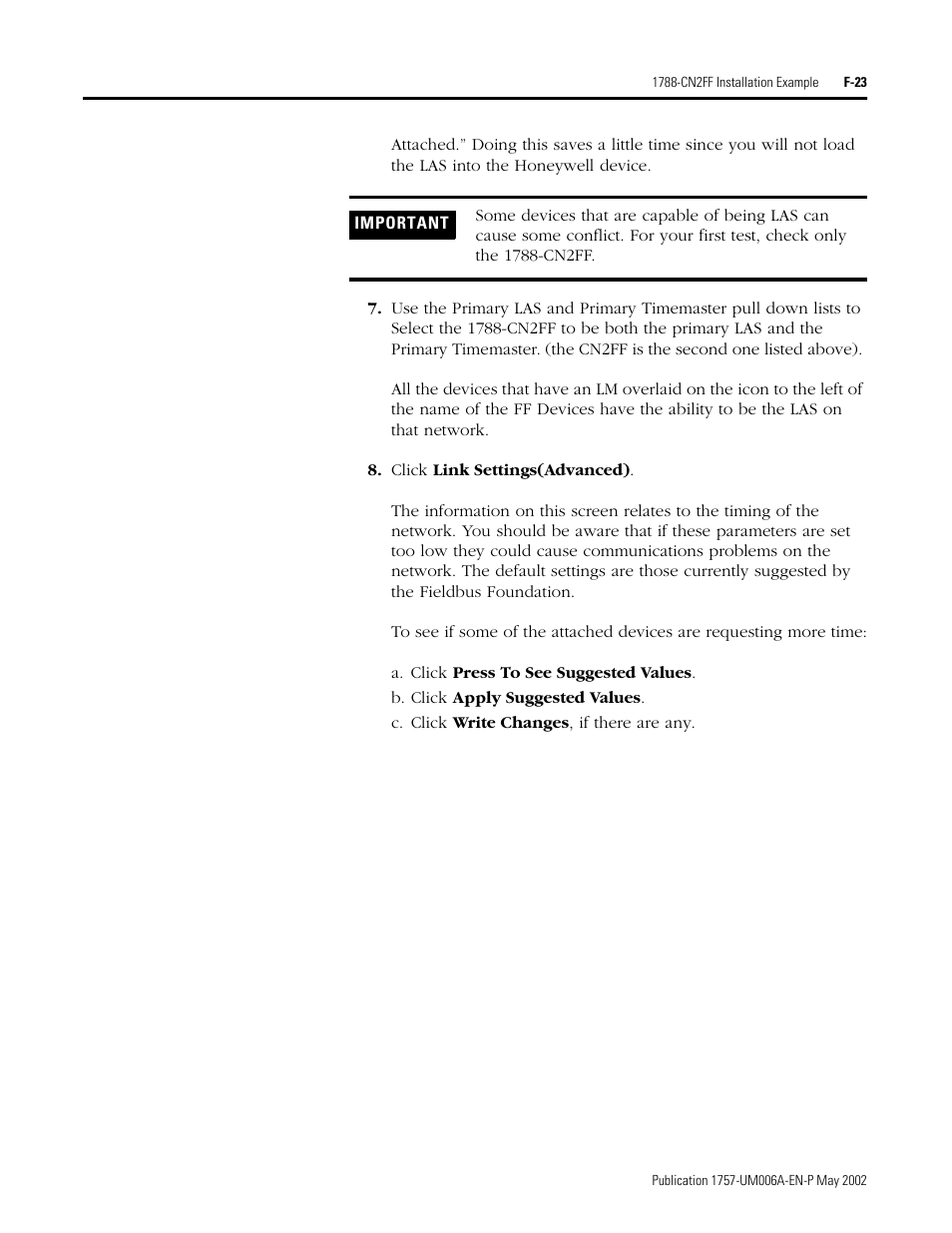 Rockwell Automation PLC-5 Fieldbus Solutions for Integrated Architecture User Manual User Manual | Page 271 / 309