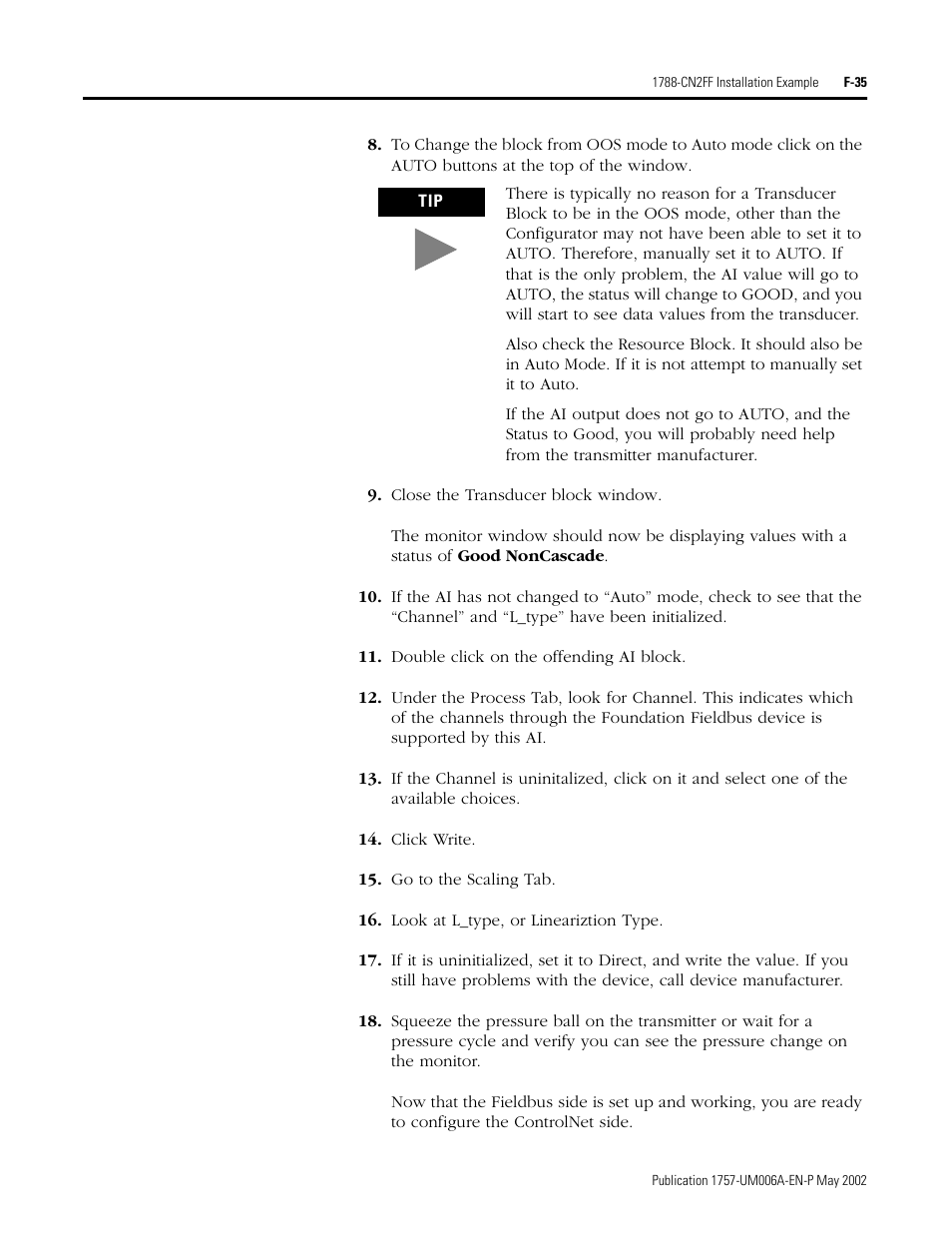 Rockwell Automation PLC-5 Fieldbus Solutions for Integrated Architecture User Manual User Manual | Page 283 / 309