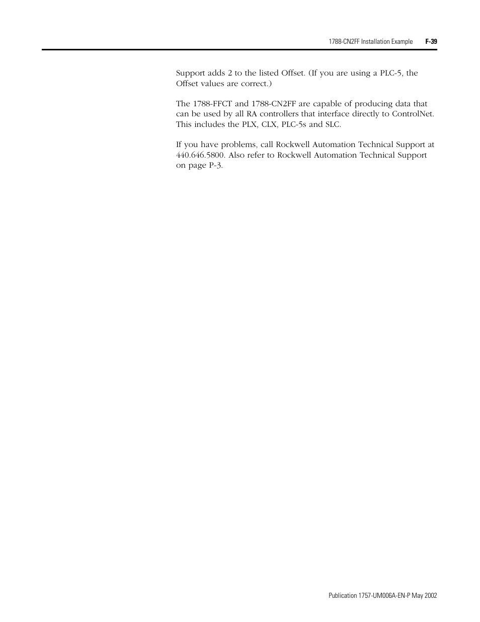 Rockwell Automation PLC-5 Fieldbus Solutions for Integrated Architecture User Manual User Manual | Page 287 / 309