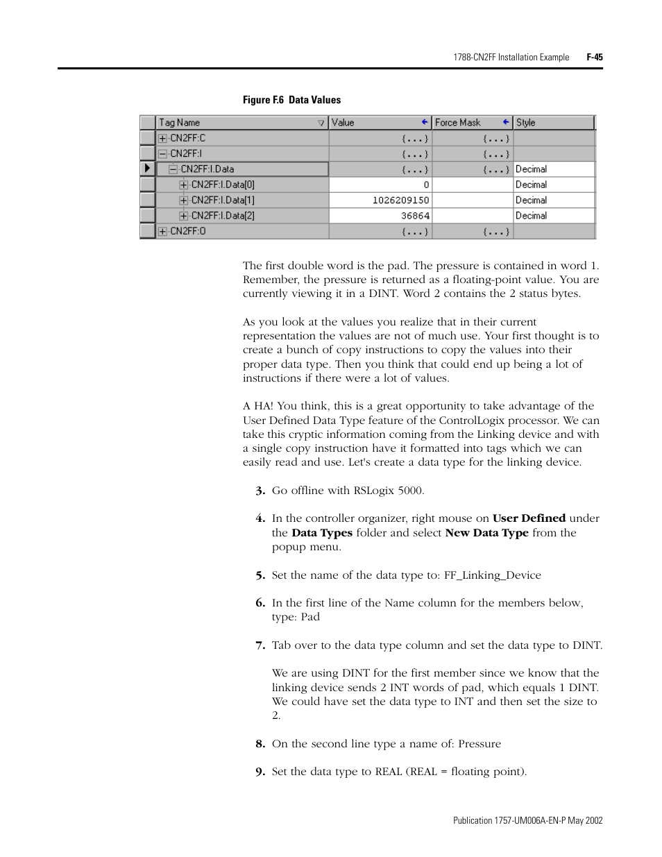 Rockwell Automation PLC-5 Fieldbus Solutions for Integrated Architecture User Manual User Manual | Page 293 / 309