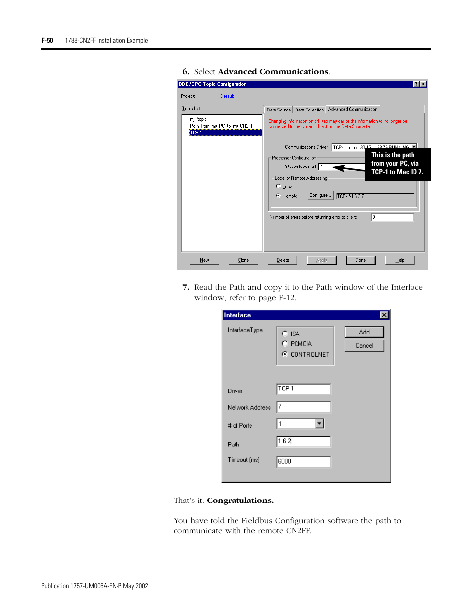 Rockwell Automation PLC-5 Fieldbus Solutions for Integrated Architecture User Manual User Manual | Page 298 / 309