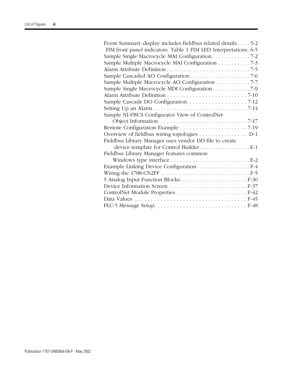 Rockwell Automation PLC-5 Fieldbus Solutions for Integrated Architecture User Manual User Manual | Page 304 / 309