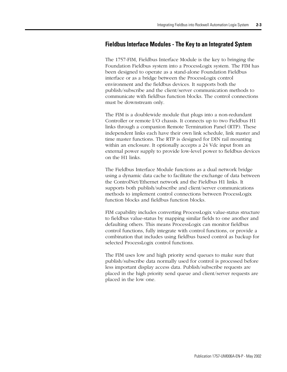 Rockwell Automation PLC-5 Fieldbus Solutions for Integrated Architecture User Manual User Manual | Page 47 / 309