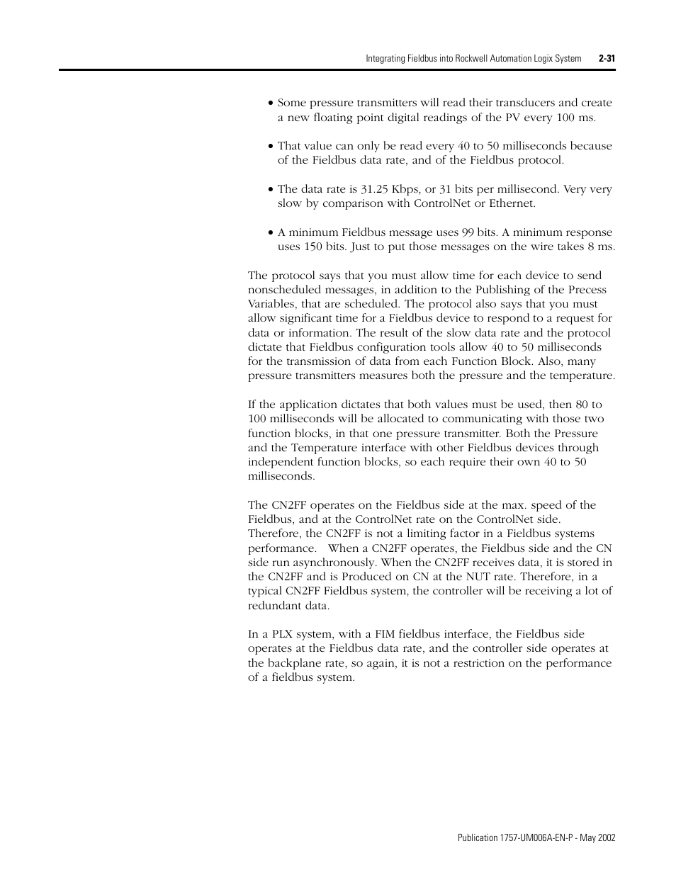 Rockwell Automation PLC-5 Fieldbus Solutions for Integrated Architecture User Manual User Manual | Page 75 / 309