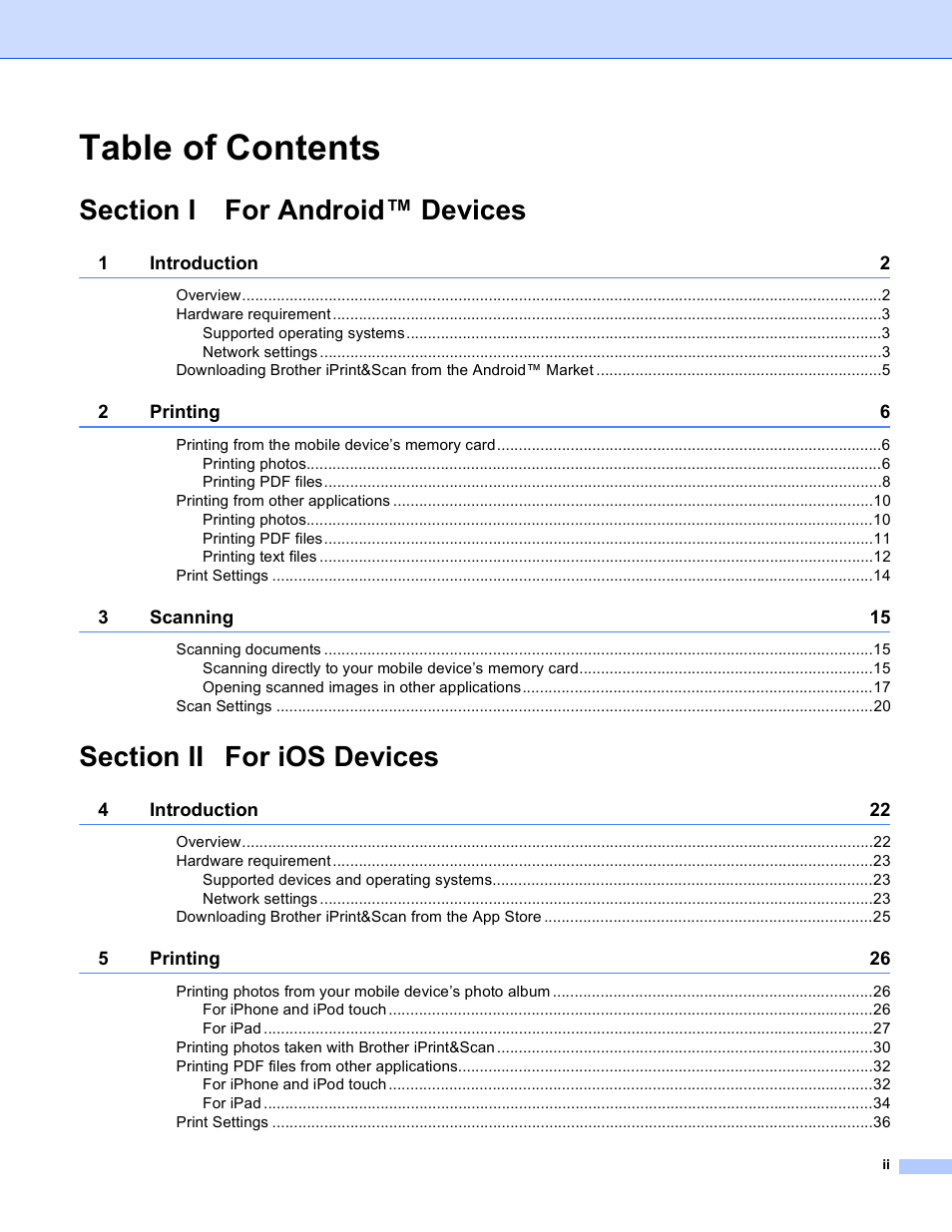 Brother iPrint&Scan Version A User Manual | Page 3 / 69