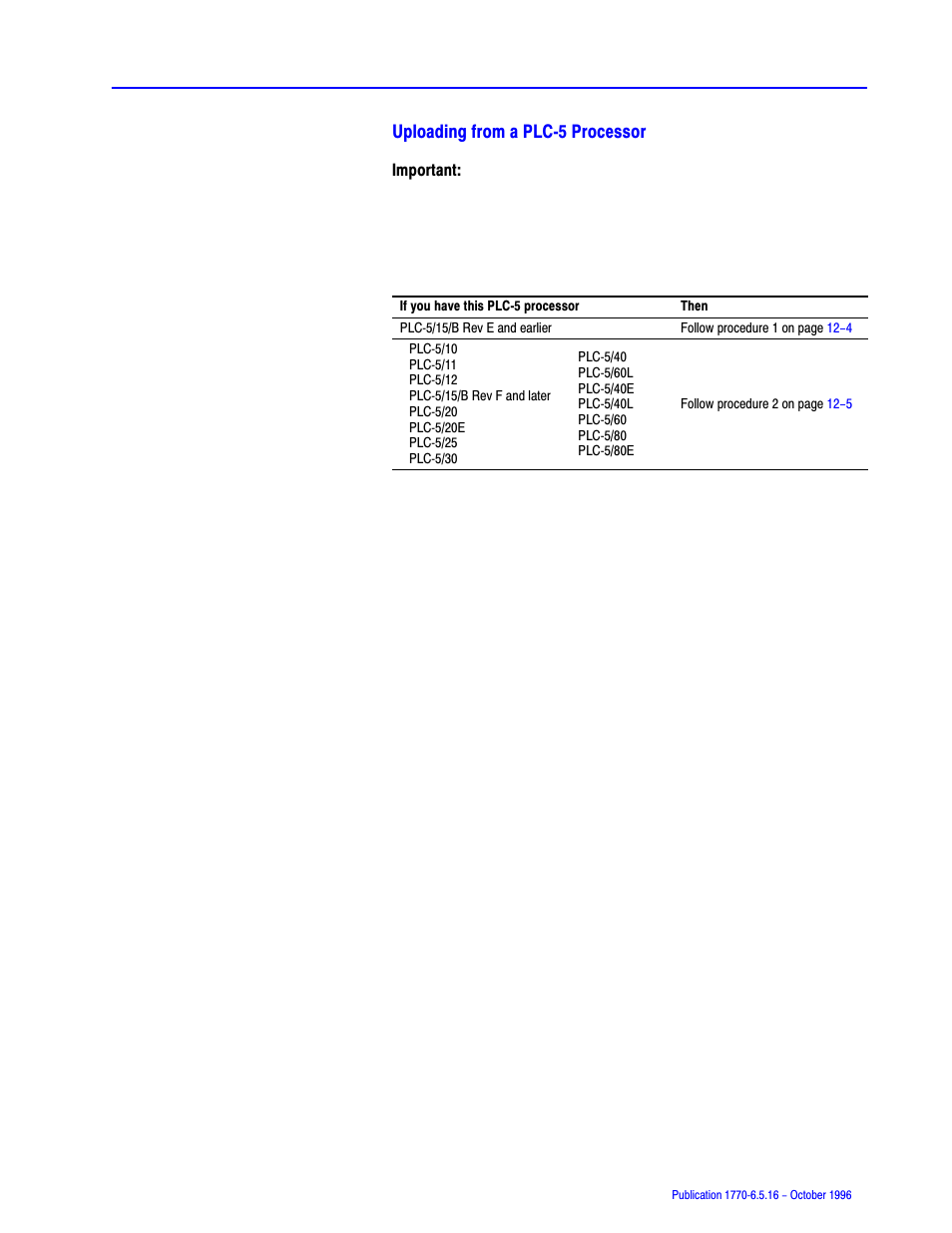 Uploading from a plcć5 processor | Rockwell Automation 1770, D17706.5.16 Ref Mnl DF1 Protocol Command User Manual | Page 206 / 251