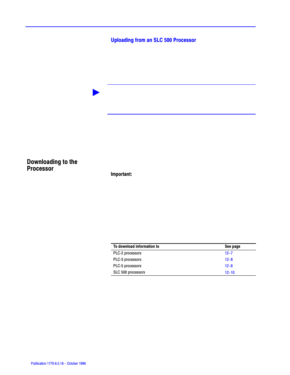 Downloading to the processor | Rockwell Automation 1770, D17706.5.16 Ref Mnl DF1 Protocol Command User Manual | Page 209 / 251