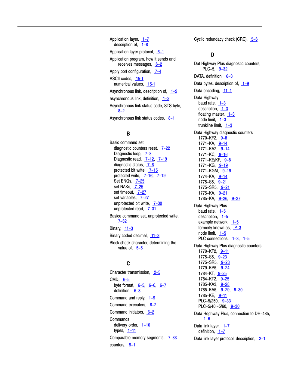 Rockwell Automation 1770, D17706.5.16 Ref Mnl DF1 Protocol Command User Manual | Page 245 / 251