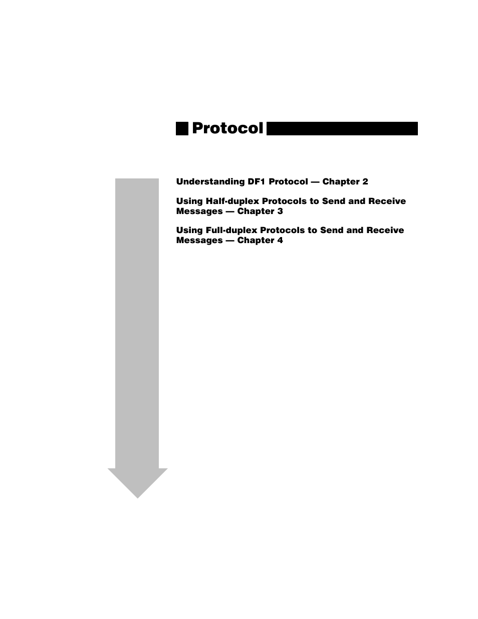 Protocol | Rockwell Automation 1770, D17706.5.16 Ref Mnl DF1 Protocol Command User Manual | Page 29 / 251