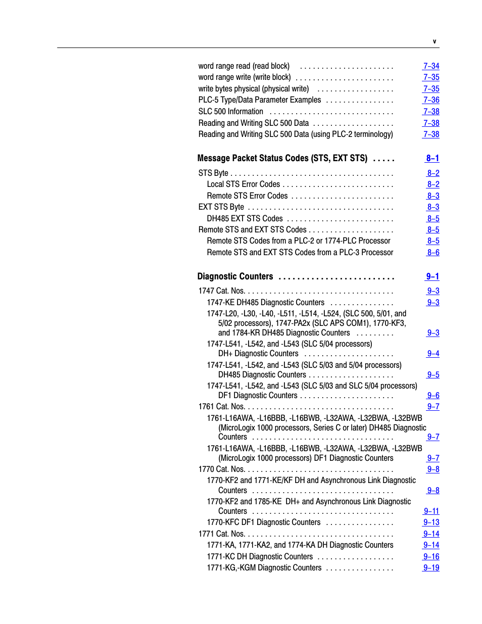 Rockwell Automation 1770, D17706.5.16 Ref Mnl DF1 Protocol Command User Manual | Page 8 / 251