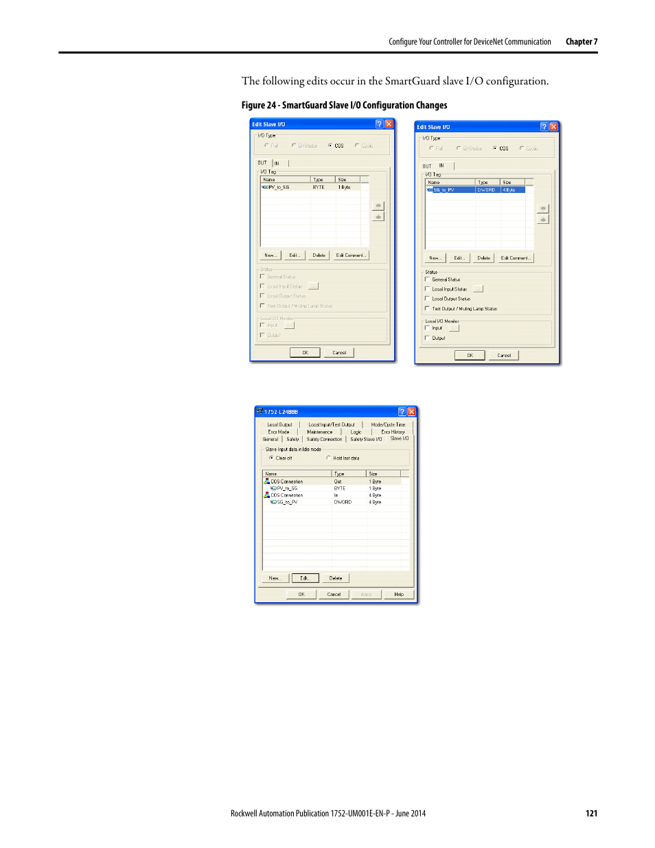 Rockwell Automation 1752-L24BBBE SmartGuard 600 Controllers User Manual User Manual | Page 121 / 290