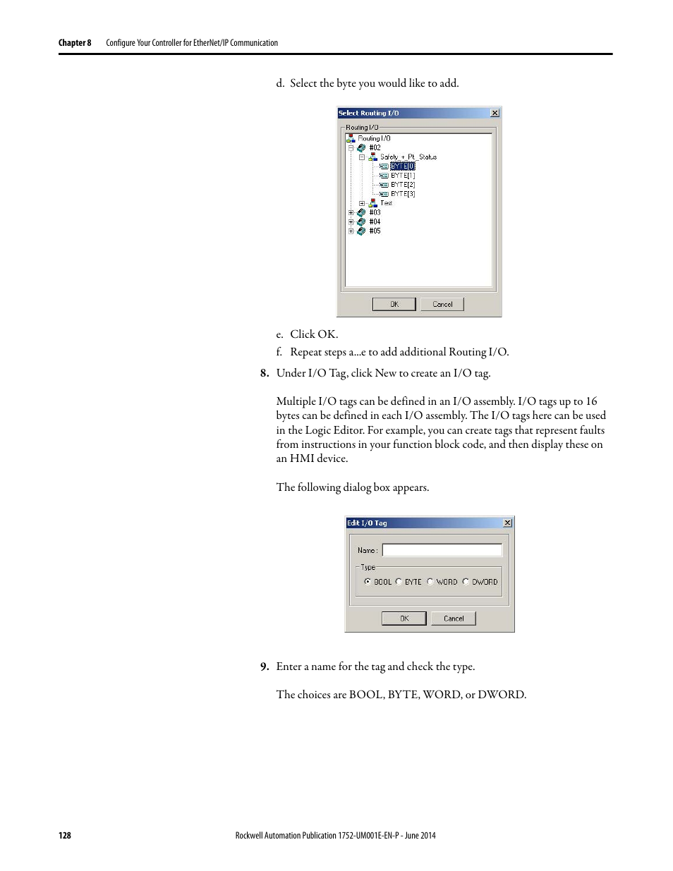 Rockwell Automation 1752-L24BBBE SmartGuard 600 Controllers User Manual User Manual | Page 128 / 290