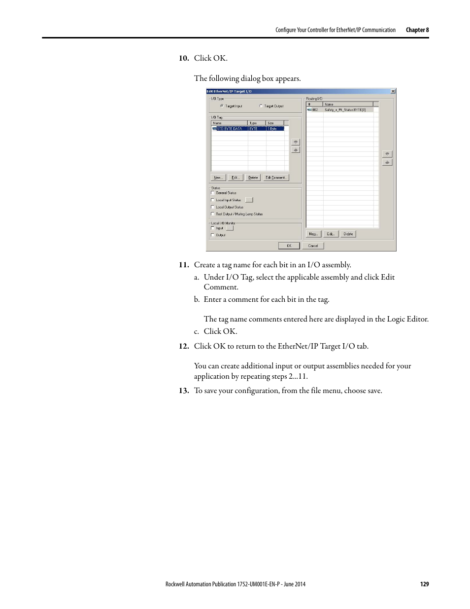 Rockwell Automation 1752-L24BBBE SmartGuard 600 Controllers User Manual User Manual | Page 129 / 290