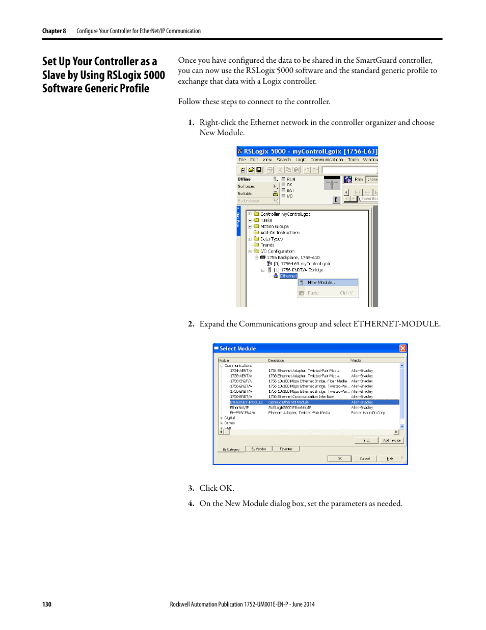Rockwell Automation 1752-L24BBBE SmartGuard 600 Controllers User Manual User Manual | Page 130 / 290
