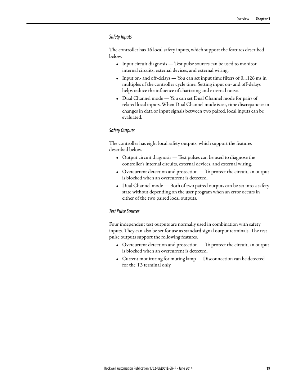 Rockwell Automation 1752-L24BBBE SmartGuard 600 Controllers User Manual User Manual | Page 19 / 290