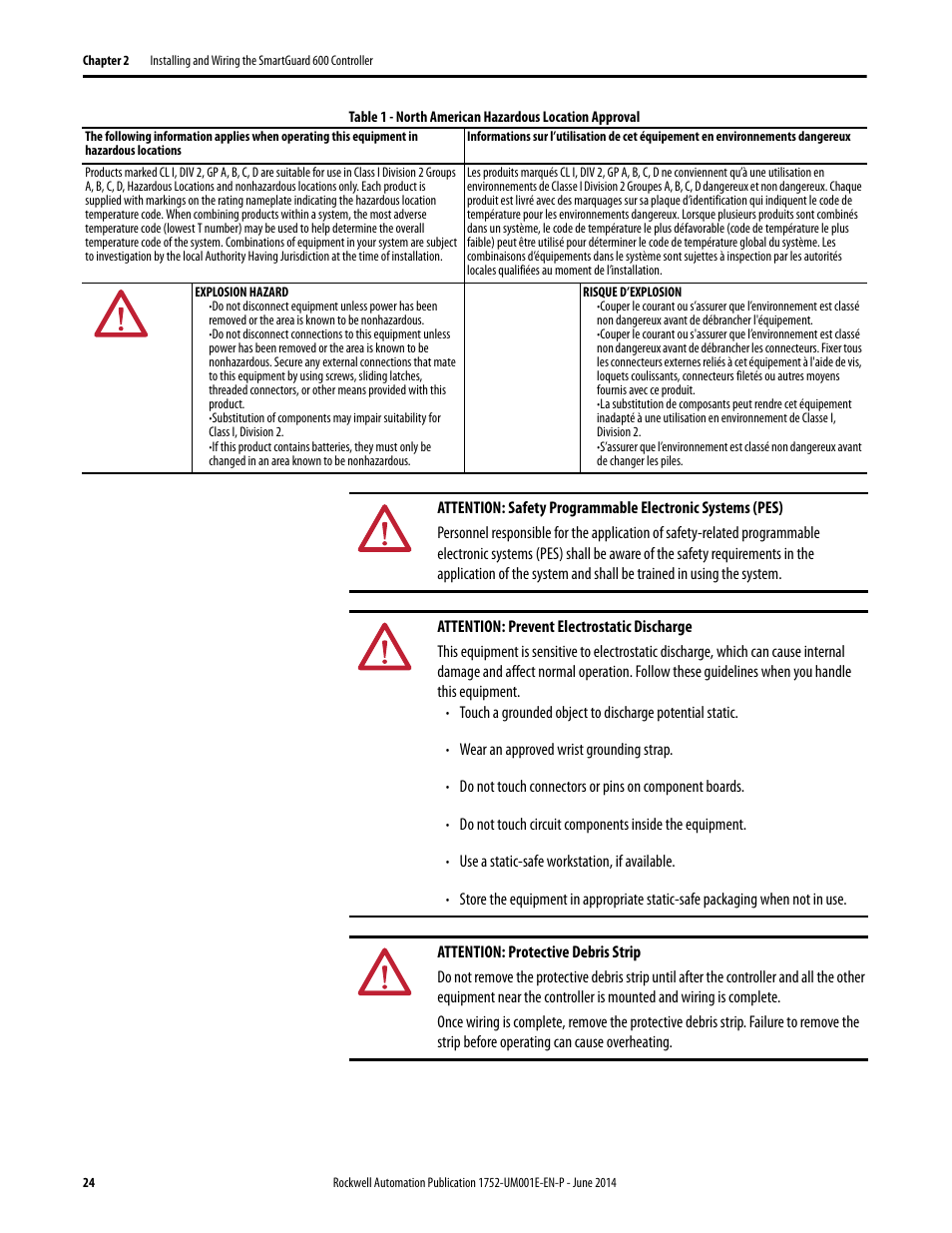 Rockwell Automation 1752-L24BBBE SmartGuard 600 Controllers User Manual User Manual | Page 24 / 290