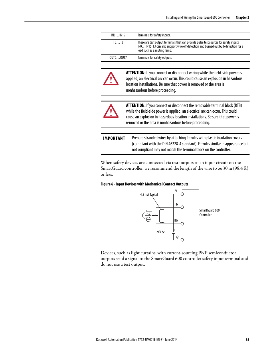 Rockwell Automation 1752-L24BBBE SmartGuard 600 Controllers User Manual User Manual | Page 35 / 290
